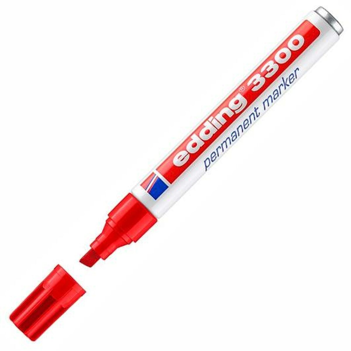 Marker permanent Edding 3300 Roșu (10 Unități) - Birou și papetărie, Pixuri, creioane și articole de scris