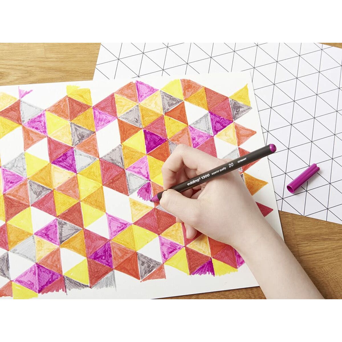 Cariocă Edding 1300 Galben (10 Unități) - Birou și papetărie, Pixuri, creioane și articole de scris