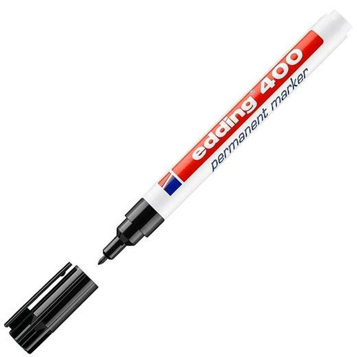 Marker permanent Edding 400-01 Negru 1 mm (10 Unități) - Birou și papetărie, Pixuri, creioane și articole de scris