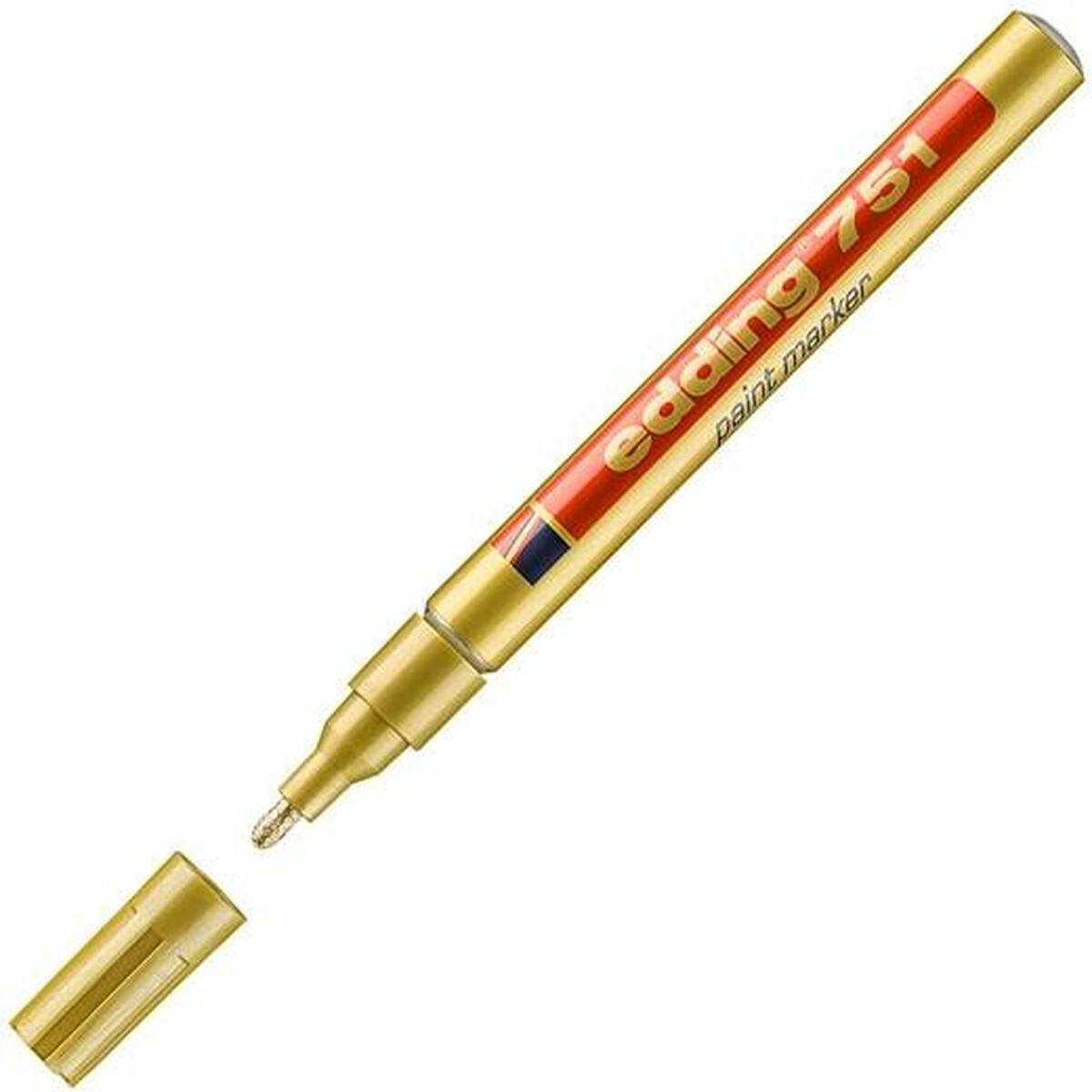 Marker permanent Edding 751 Auriu* 1-2 mm (10 Unități) - Birou și papetărie, Pixuri, creioane și articole de scris