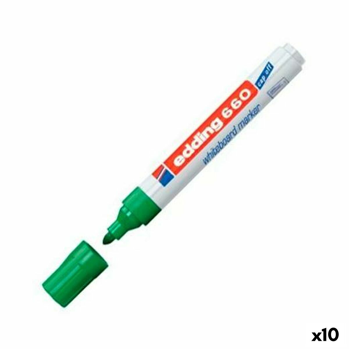 Marker pentru tablă albă Edding 661 Tablă albă Verde (10 Piese) (10 Unități) - Birou și papetărie, Pixuri, creioane și articole de scris