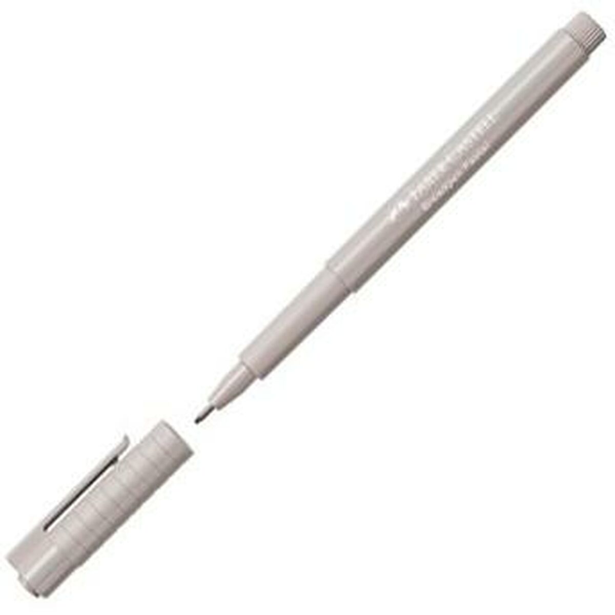 Marker permanent Faber-Castell Broadpen Pastel Gri (10 Unități) - Birou și papetărie, Pixuri, creioane și articole de scris