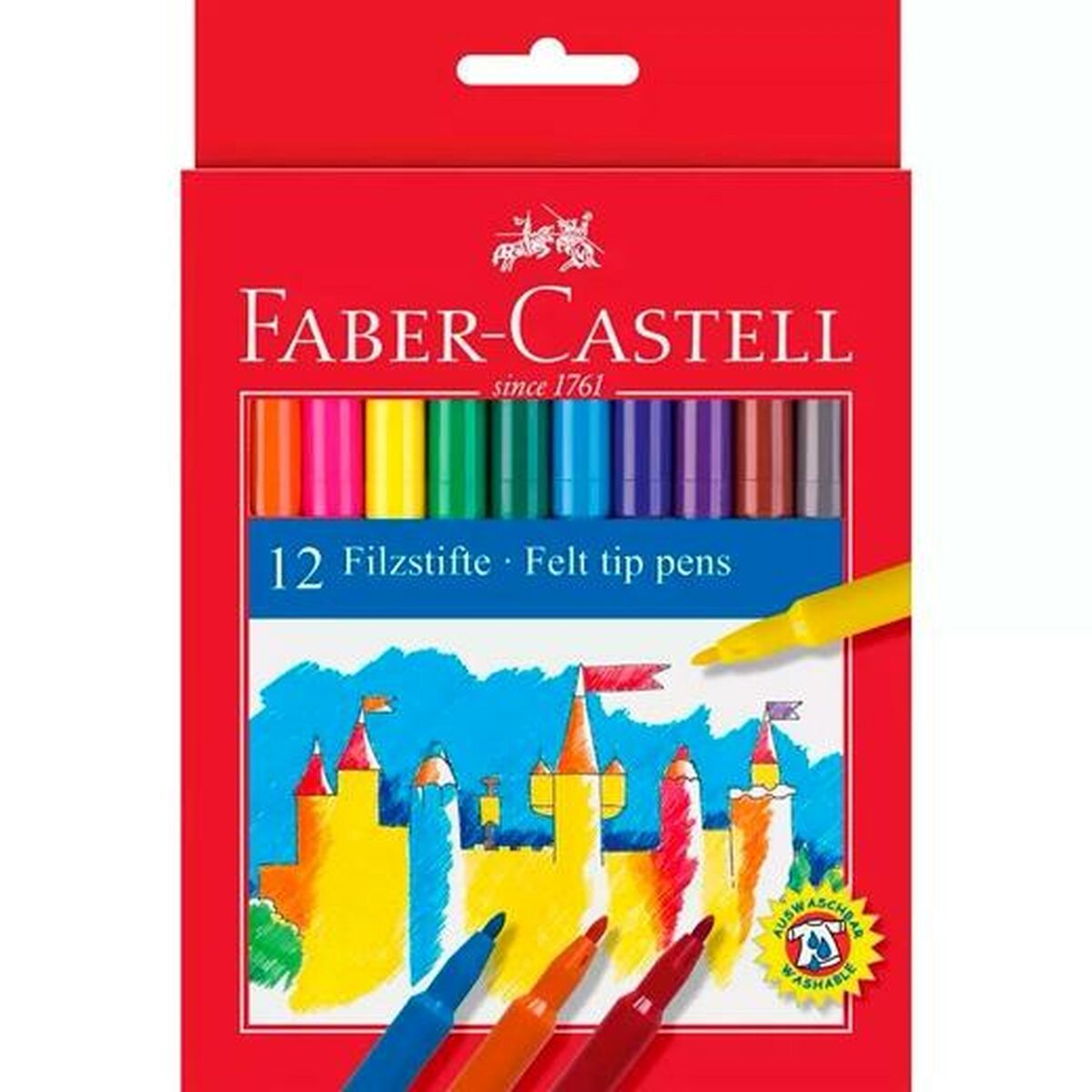 Set de Carioci Faber-Castell Multicolor (10 Unități) - Birou și papetărie, Pixuri, creioane și articole de scris