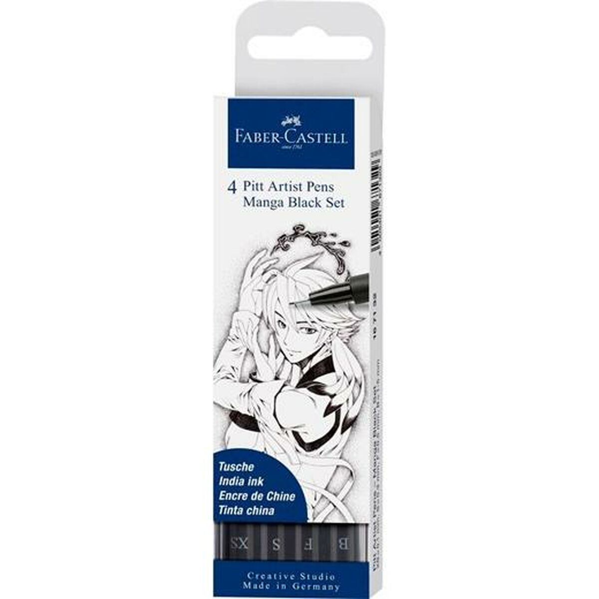 Set de Carioci Faber-Castell Pitt Artist Benzi desenate, desen și manga Carcasă Negru (5 Unități) - Birou și papetărie, Pixuri, creioane și articole de scris