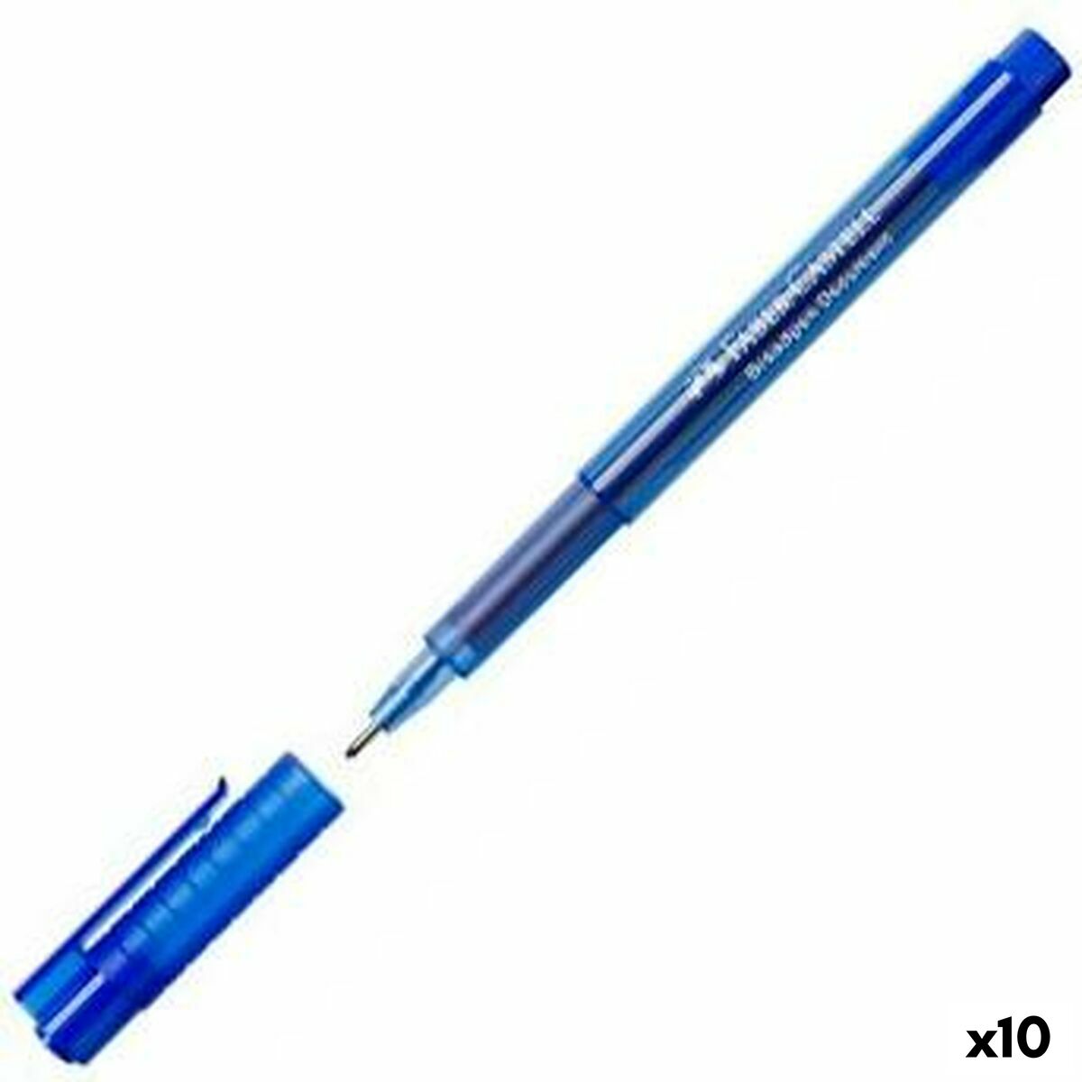 Carioci Faber-Castell Broadpen Document 1554 Albastru (10 Unități) - Birou și papetărie, Pixuri, creioane și articole de scris