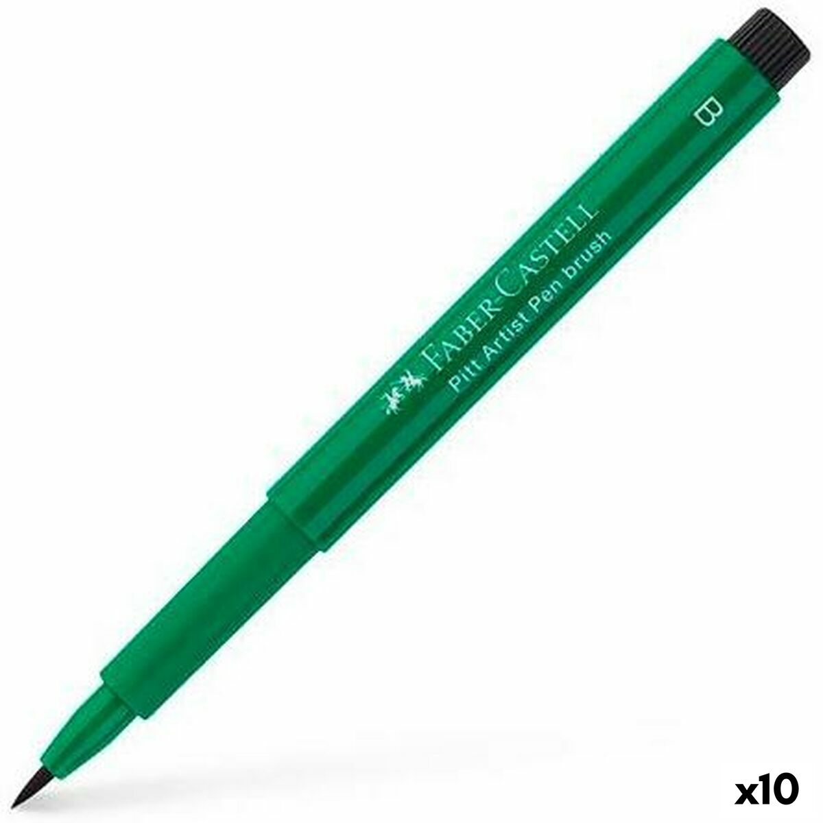 Carioci Faber-Castell Pitt Artist Verde inchis (10 Unități) - Birou și papetărie, Pixuri, creioane și articole de scris