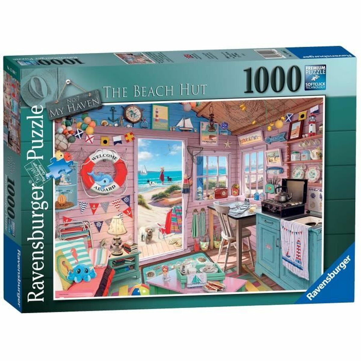 Puzzle Ravensburger Cabaña de la Playa 1000 Piese - Jucarii si jocuri, Puzzle-uri și puzzle-uri