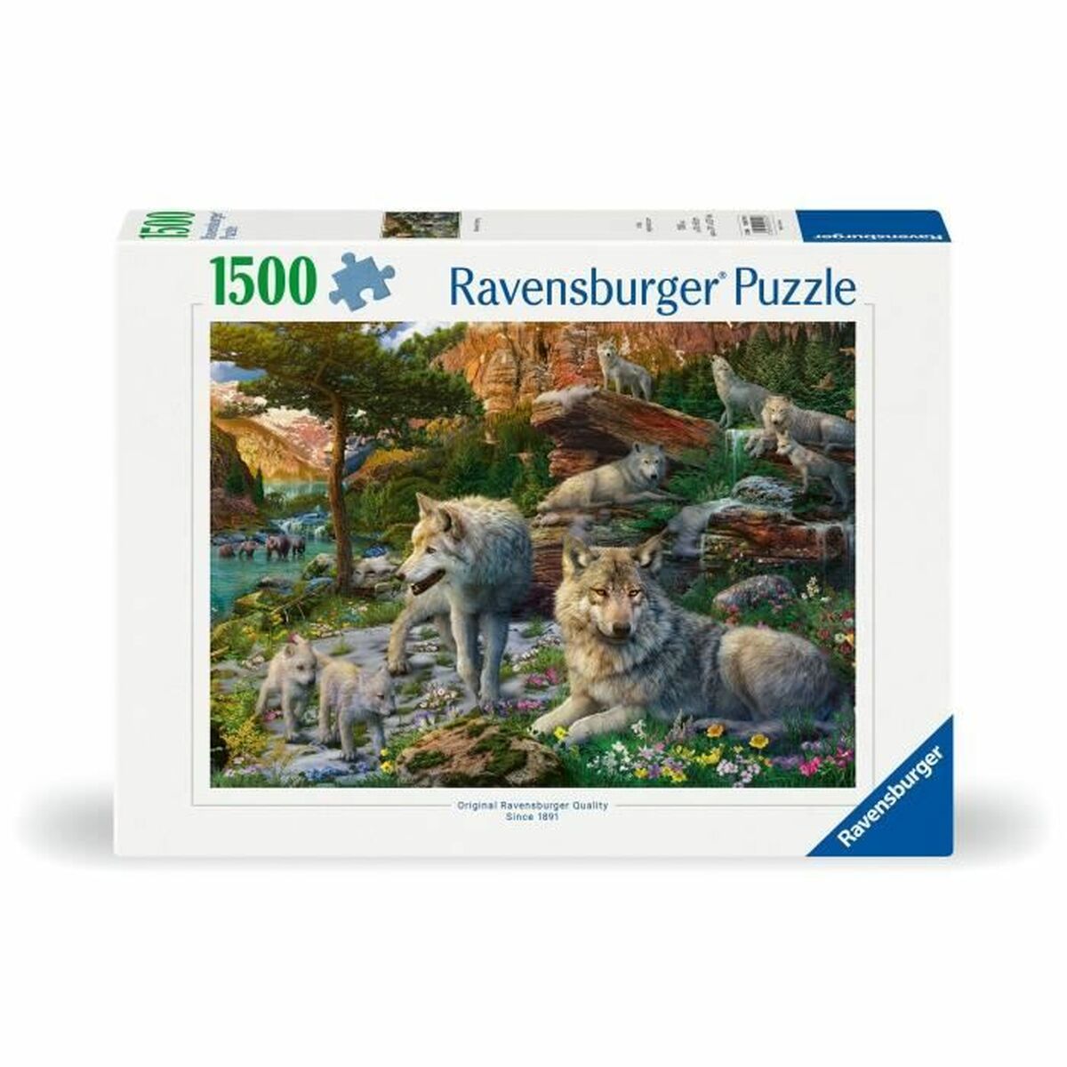Puzzle Ravensburger Wolves in Spring - Jucarii si jocuri, Puzzle-uri și puzzle-uri
