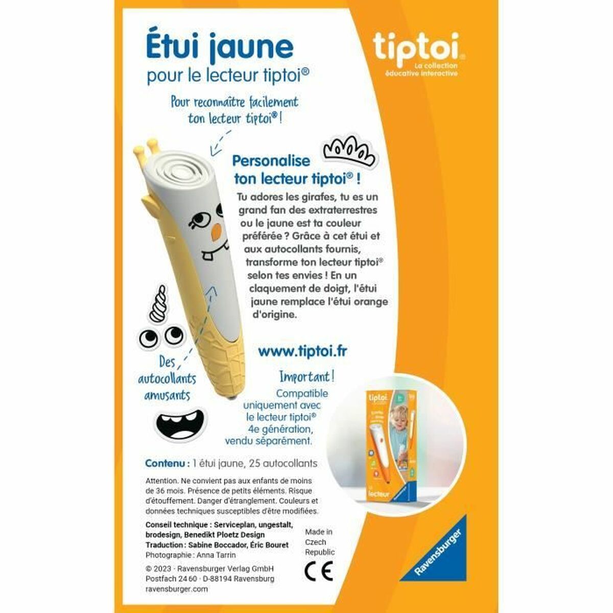 Joc Educativ Ravensburger tiptoi® Etui jaune-4005556001842 (FR) - Jucarii si jocuri, Jocuri și accesorii