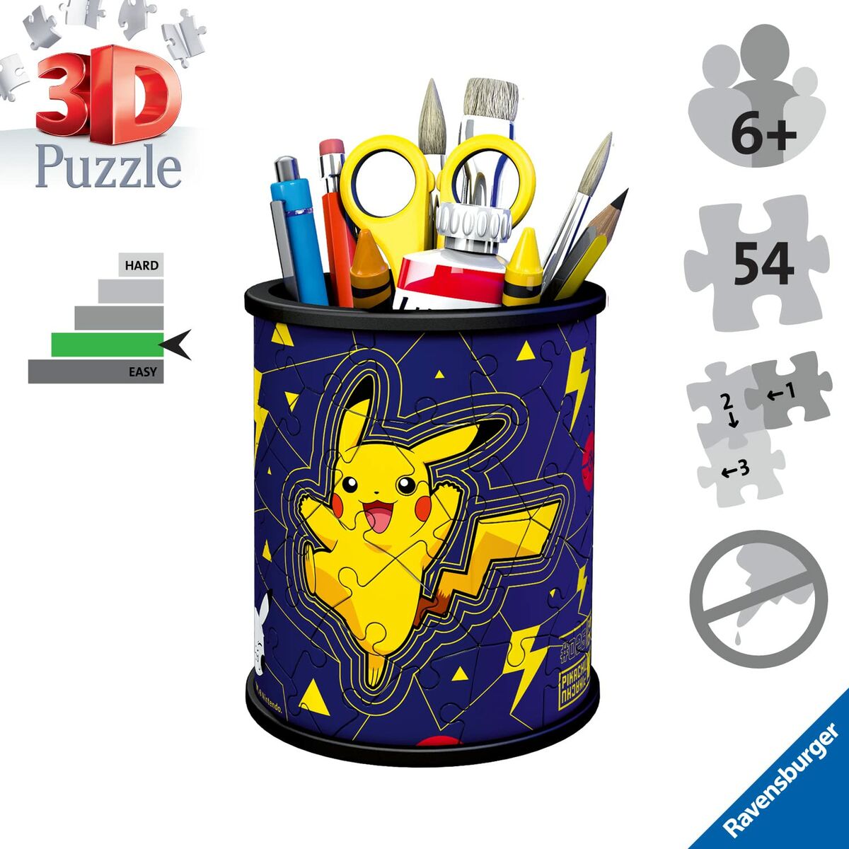 Puzzle 3D Ravensburger Iceland: Kirkjuffellsfoss 54 Piese 3D Suport pentru Creioane - Jucarii si jocuri, Puzzle-uri și puzzle-uri