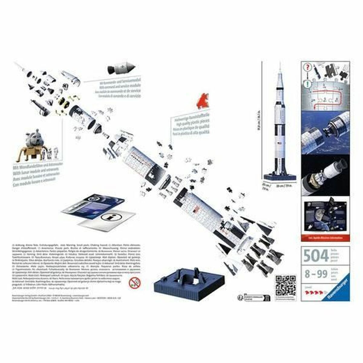Puzzle Ravensburger Saturn V space rocket - Jucarii si jocuri, Puzzle-uri și puzzle-uri