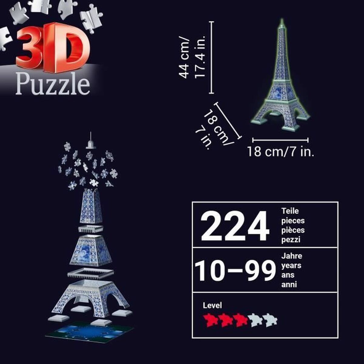 Puzzle Ravensburger TORRE EIFFEL - Jucarii si jocuri, Puzzle-uri și puzzle-uri