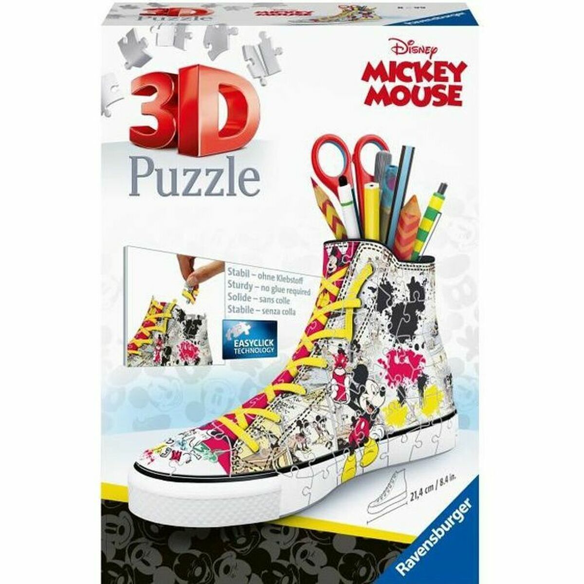 Puzzle 3D Ravensburger Sneaker Mickey Mouse (108 Piese) - Jucarii si jocuri, Puzzle-uri și puzzle-uri