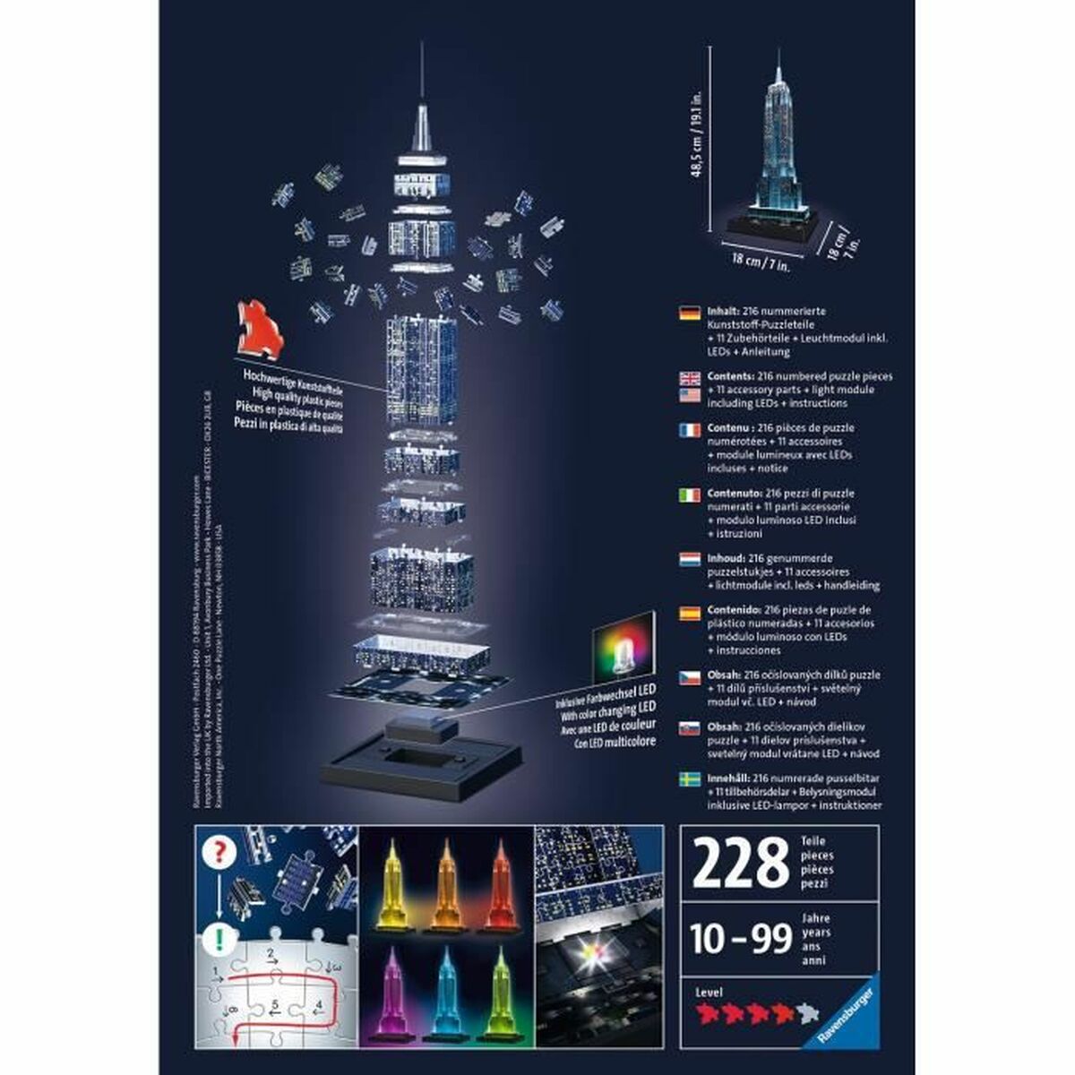 Puzzle 3D Ravensburger Iceland: Kirkjuffellsfoss 216 Piese 3D - Jucarii si jocuri, Puzzle-uri și puzzle-uri