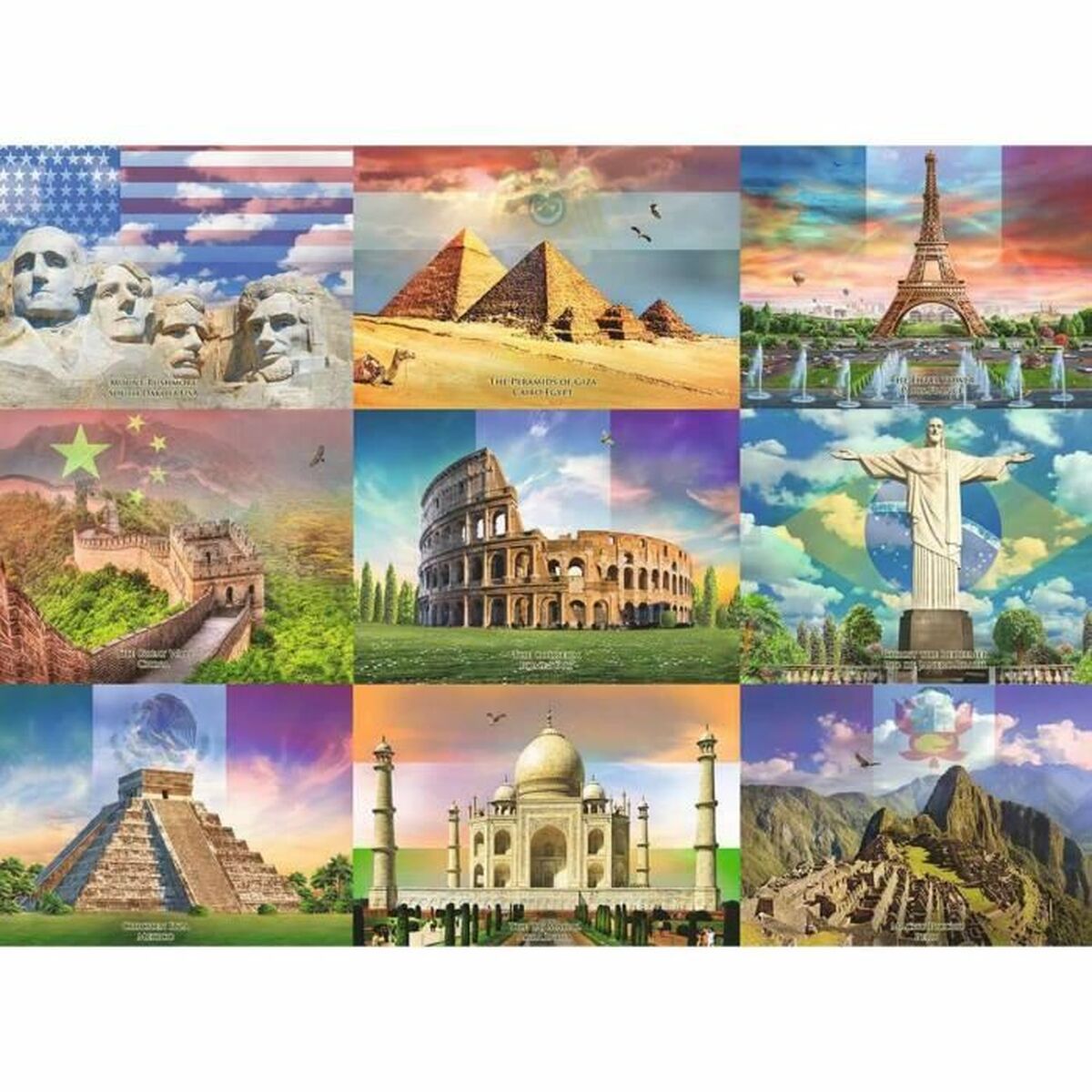 Puzzle Ravensburger 13290 XXL Monumentos del mundo 200 Piese - Jucarii si jocuri, Puzzle-uri și puzzle-uri