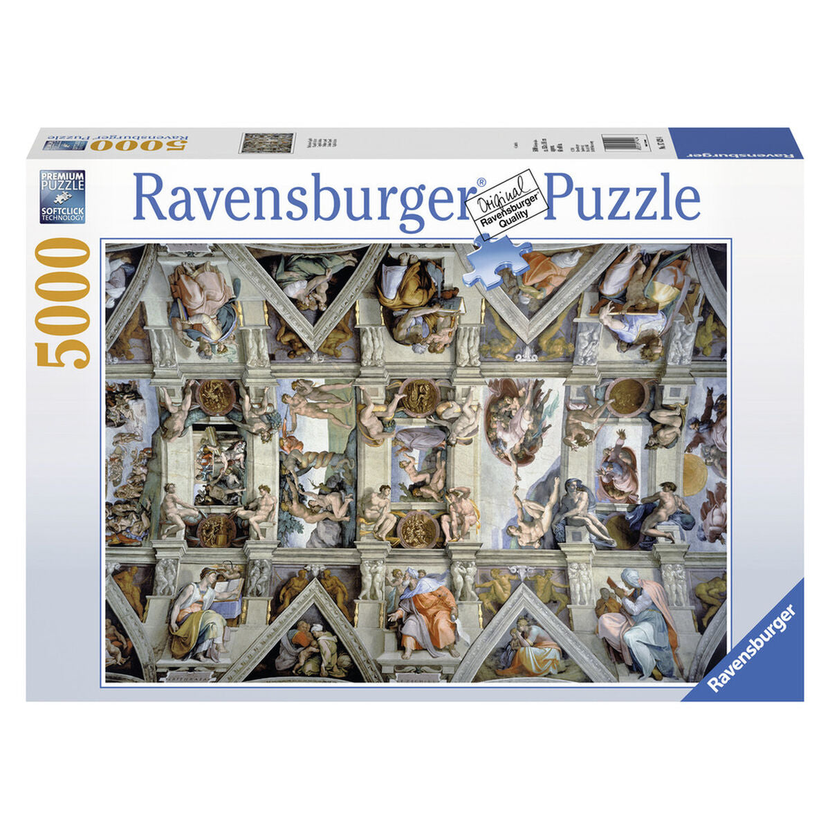 Puzzle Ravensburger 17429 The Sistine Chapel - Michelangelo 5000 Piese - Jucarii si jocuri, Puzzle-uri și puzzle-uri