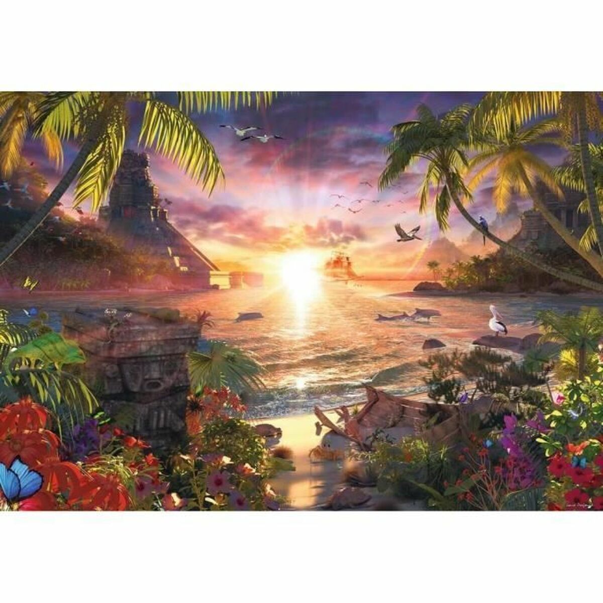 Puzzle Ravensburger 17824 Paradise Sunset 18000 Piese - Jucarii si jocuri, Puzzle-uri și puzzle-uri