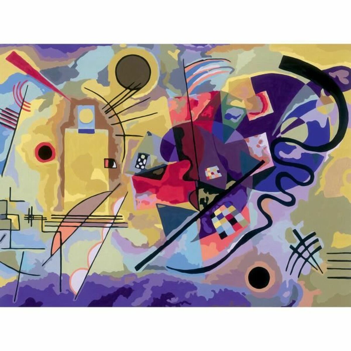 Puzzle pentru colorat Ravensburger Kandinsky - Jucarii si jocuri, Puzzle-uri și puzzle-uri