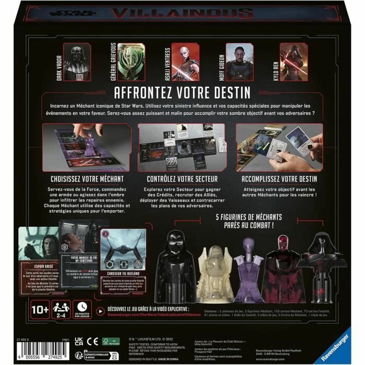 Joc de Masă Star Wars Ravensburger 27492 Villainous - Jucarii si jocuri, Jocuri și accesorii