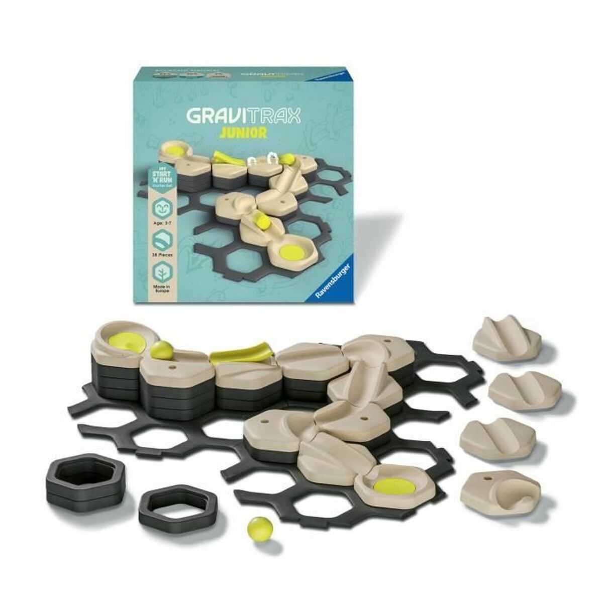 Set de Construcție Ravensburger Gravitax Junior Start and Run 38 Piese Expansiune - Jucarii si jocuri