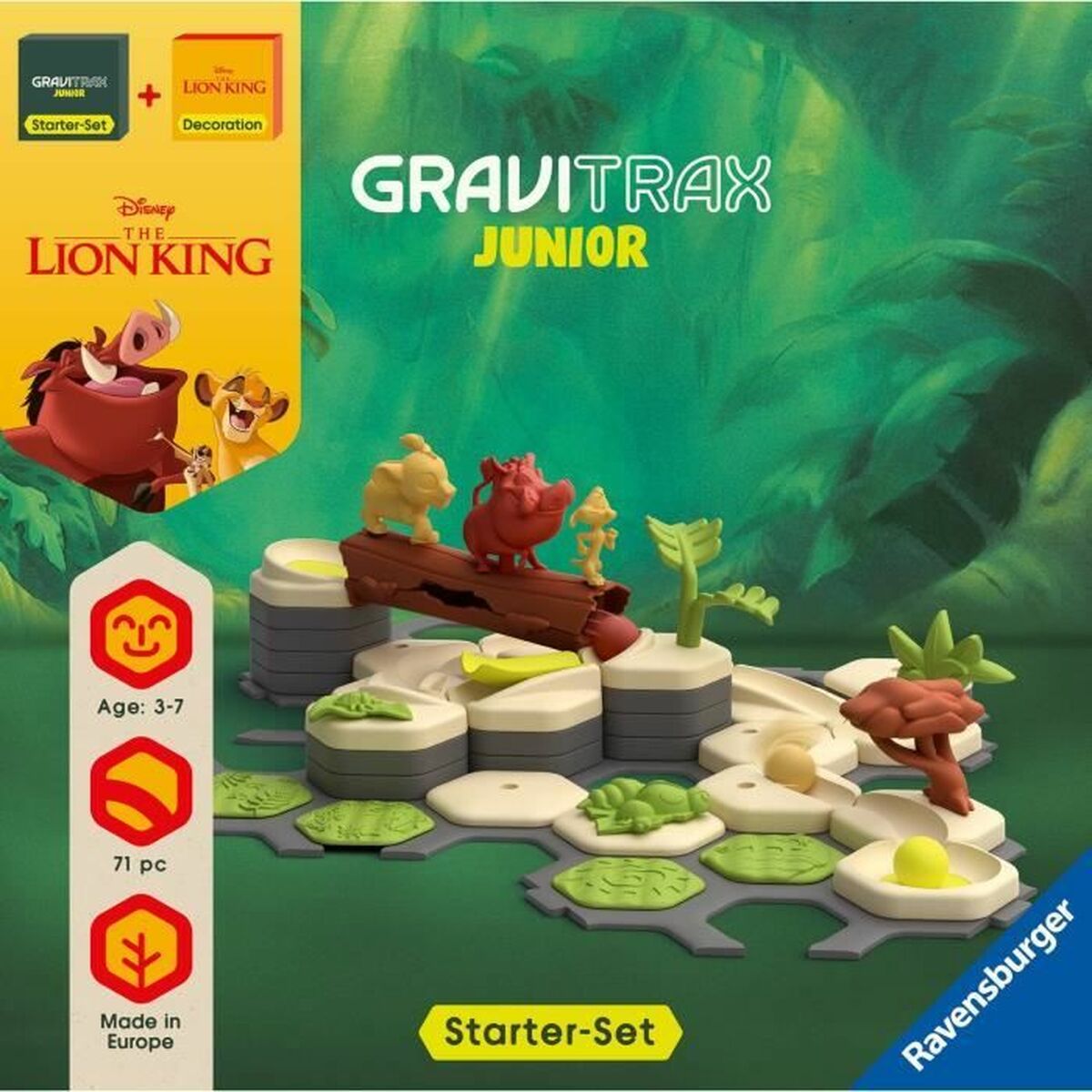 Joc de Masă Ravensburger Gravitrax Junior Starter Set El Rey León - Jucarii si jocuri, Jocuri și accesorii