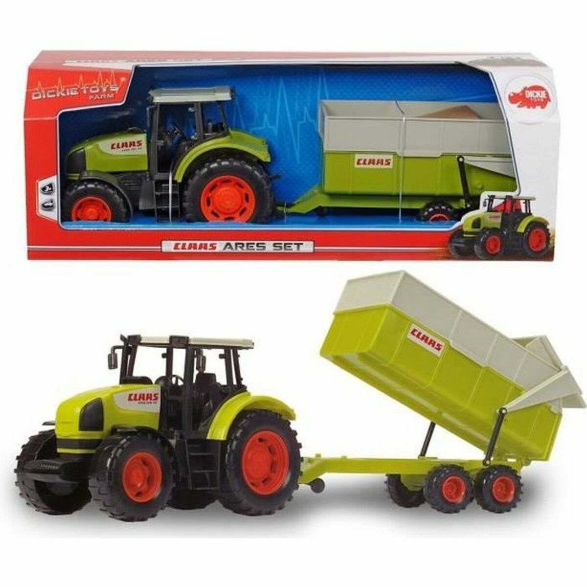 Tractor jucărie Dickie Toys Cars Ares Set - Jucarii si jocuri, Vehicule