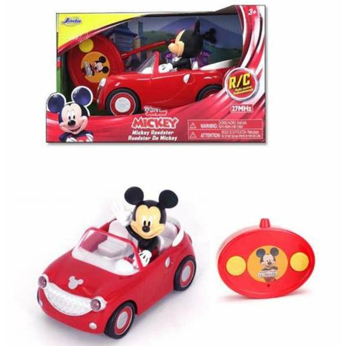 Mașină Radio Control Mickey Mouse Roadster 27 MHz - Jucarii si jocuri, Vehicule