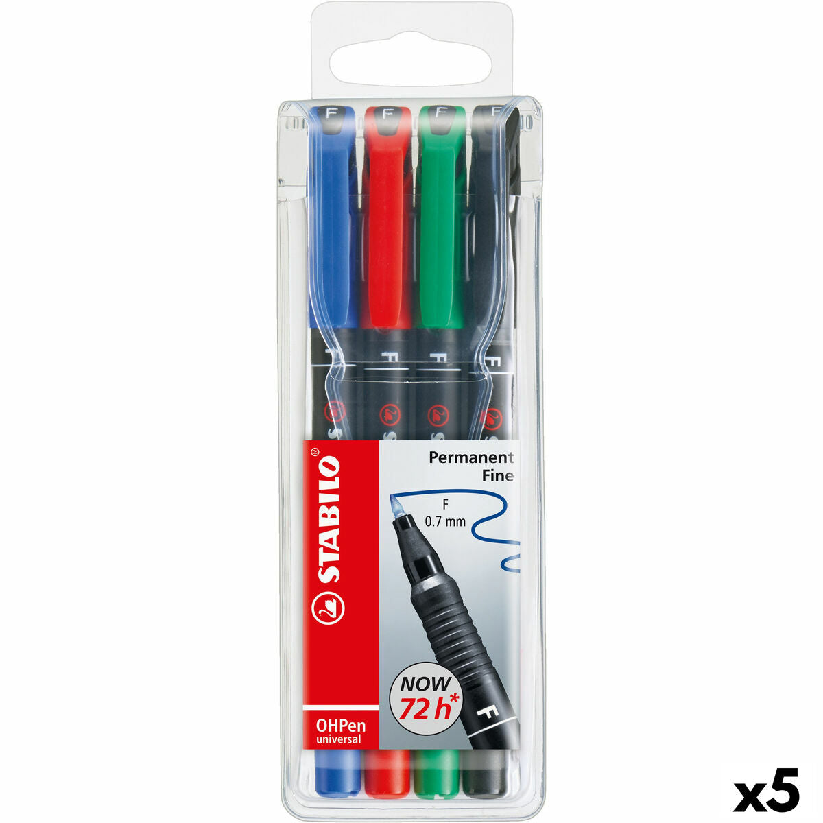 Set de Carioci Stabilo Oh Pen Multicolor 0,7 mm (5 Unități) - Birou și papetărie, Pixuri, creioane și articole de scris