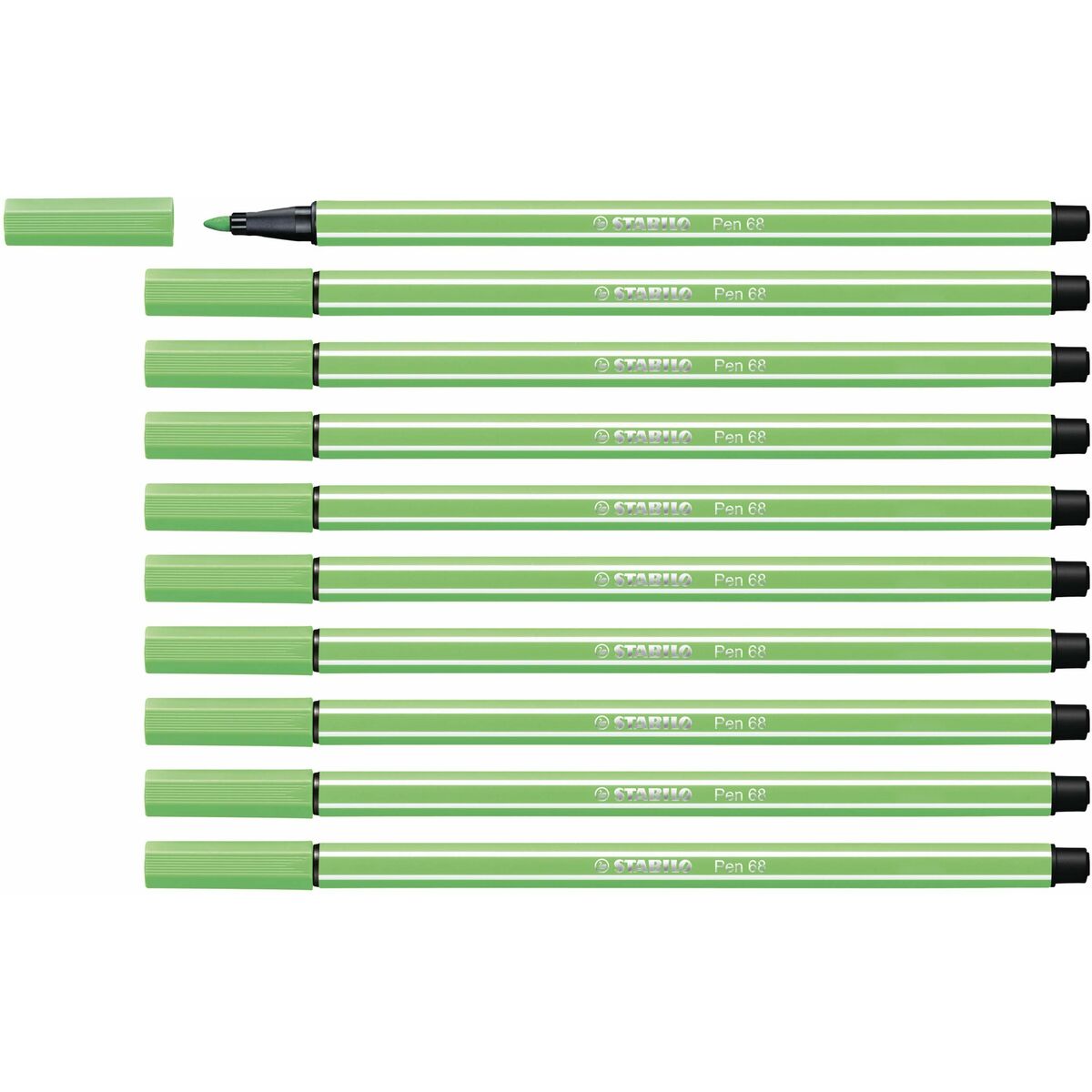 Carioci Stabilo Pen 68 Verde Smarald (10 Piese) - Birou și papetărie, Pixuri, creioane și articole de scris