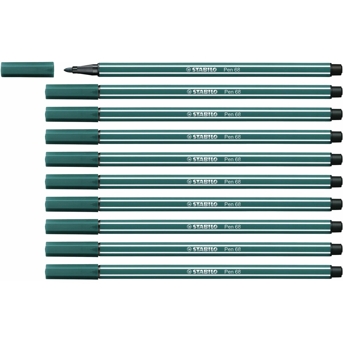 Carioci Stabilo Pen 68 Verde Turcoaz (10 Piese) - Birou și papetărie, Pixuri, creioane și articole de scris