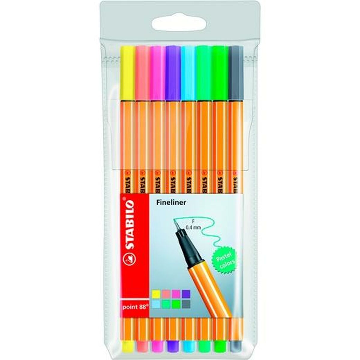 Set de Carioci Stabilo Point 88 Multicolor (10 Unități) - Birou și papetărie, Pixuri, creioane și articole de scris