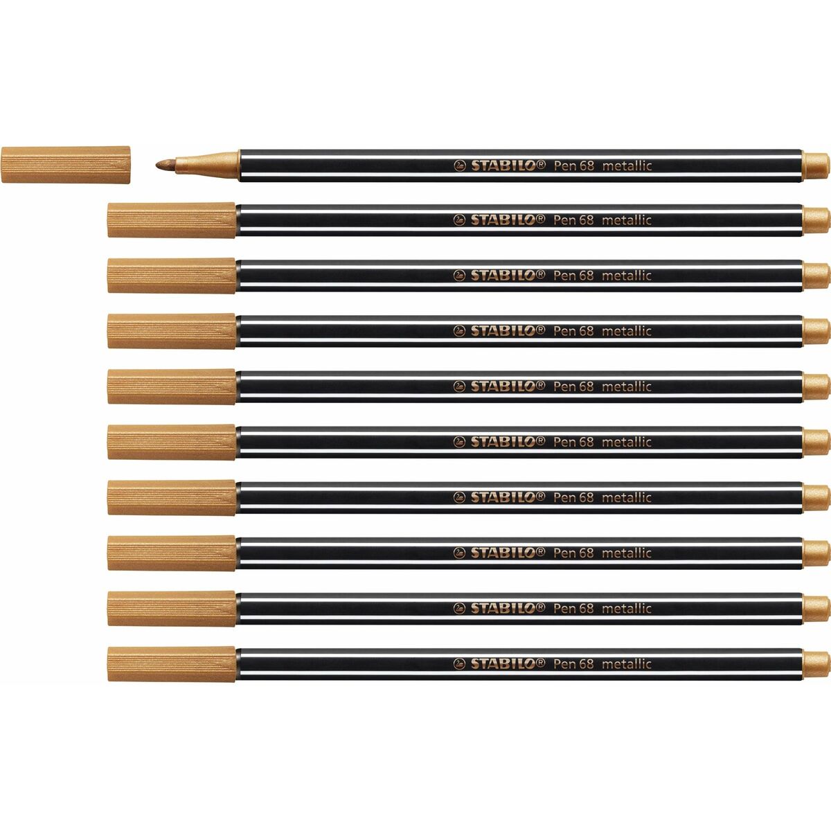 Carioci Stabilo Pen 68 metallic Cupru (10 Piese) - Birou și papetărie, Pixuri, creioane și articole de scris