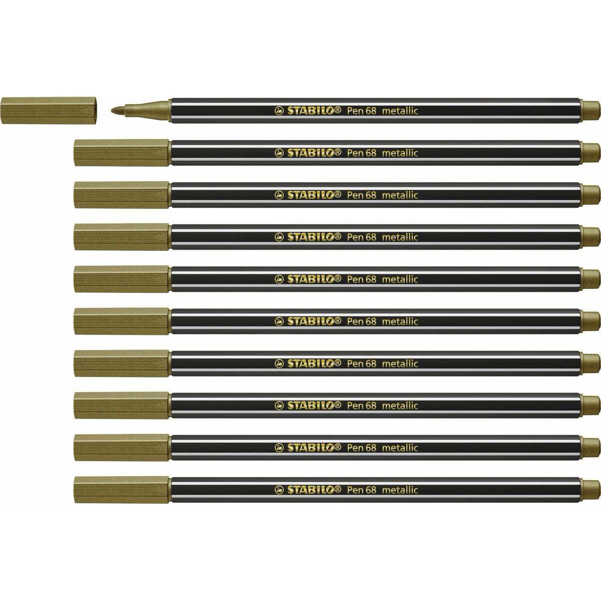 Carioci Stabilo Pen 68 metallic (10 Piese) - Birou și papetărie, Pixuri, creioane și articole de scris