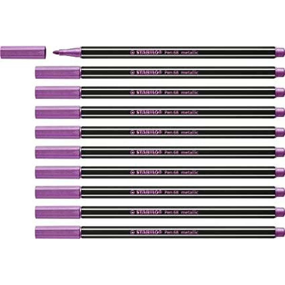 Carioci Stabilo Pen 68 metallic (10 Piese) - Birou și papetărie, Pixuri, creioane și articole de scris