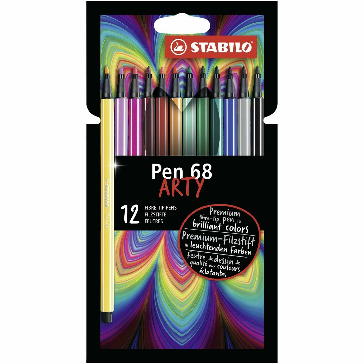 Set de Carioci Stabilo Pen 68 ARTY 12 Piese Multicolor - Birou și papetărie, Pixuri, creioane și articole de scris