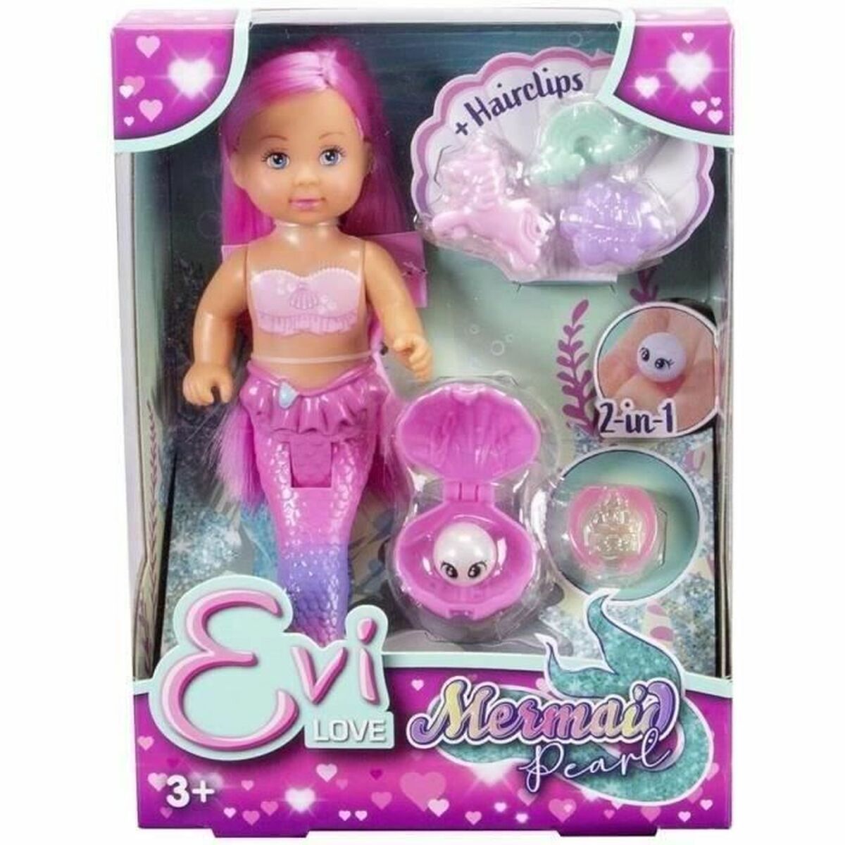 Păpușă bebeluș Simba Evi Love - Sirena y su Perla - Jucarii si jocuri, Păpuși și accesorii
