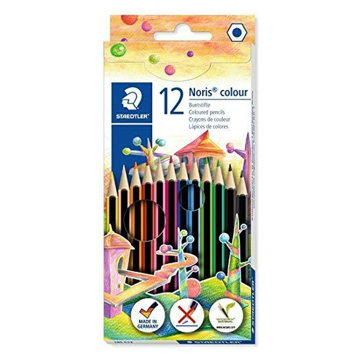 Set de Creioane Staedtler Noris Colour Wopex Multicolor (10 Unități) - Birou și papetărie, Arte și Meserii