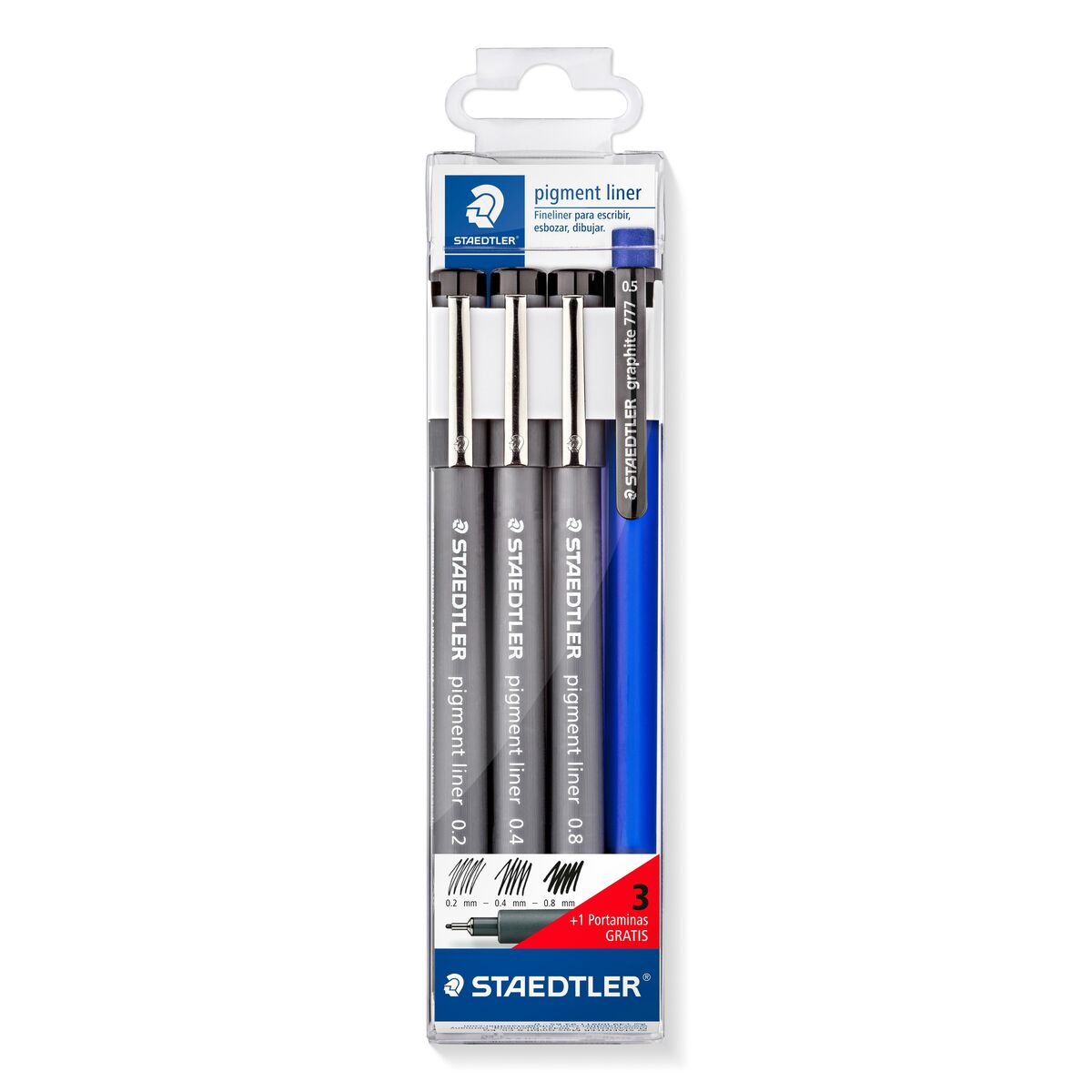 Set de Carioci Staedtler Negru (10 Unități) - Birou și papetărie, Pixuri, creioane și articole de scris