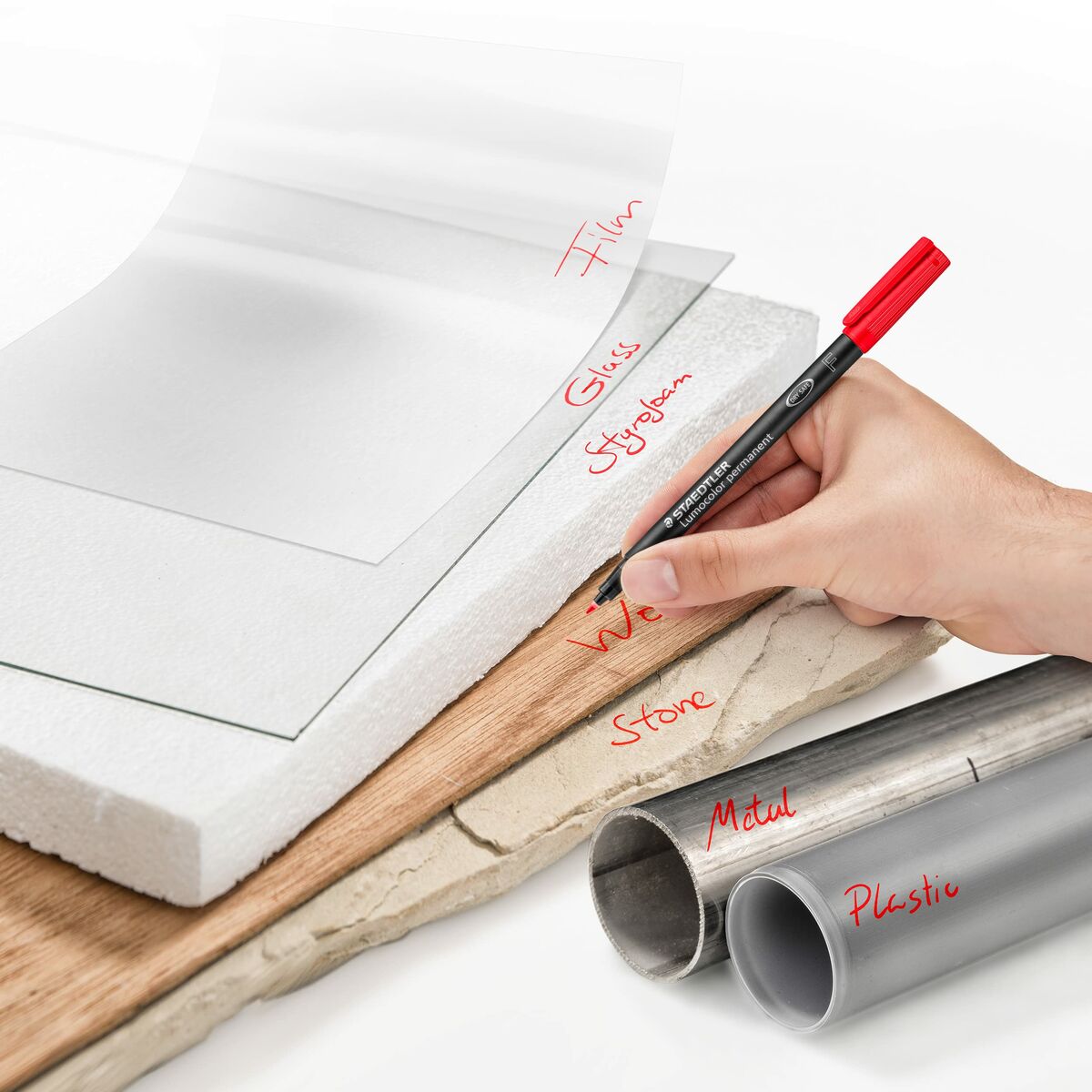 Marker permanent Staedtler 318-4 Portocaliu 0,6 mm 10 Piese (10 Unități) - Birou și papetărie, Pixuri, creioane și articole de scris