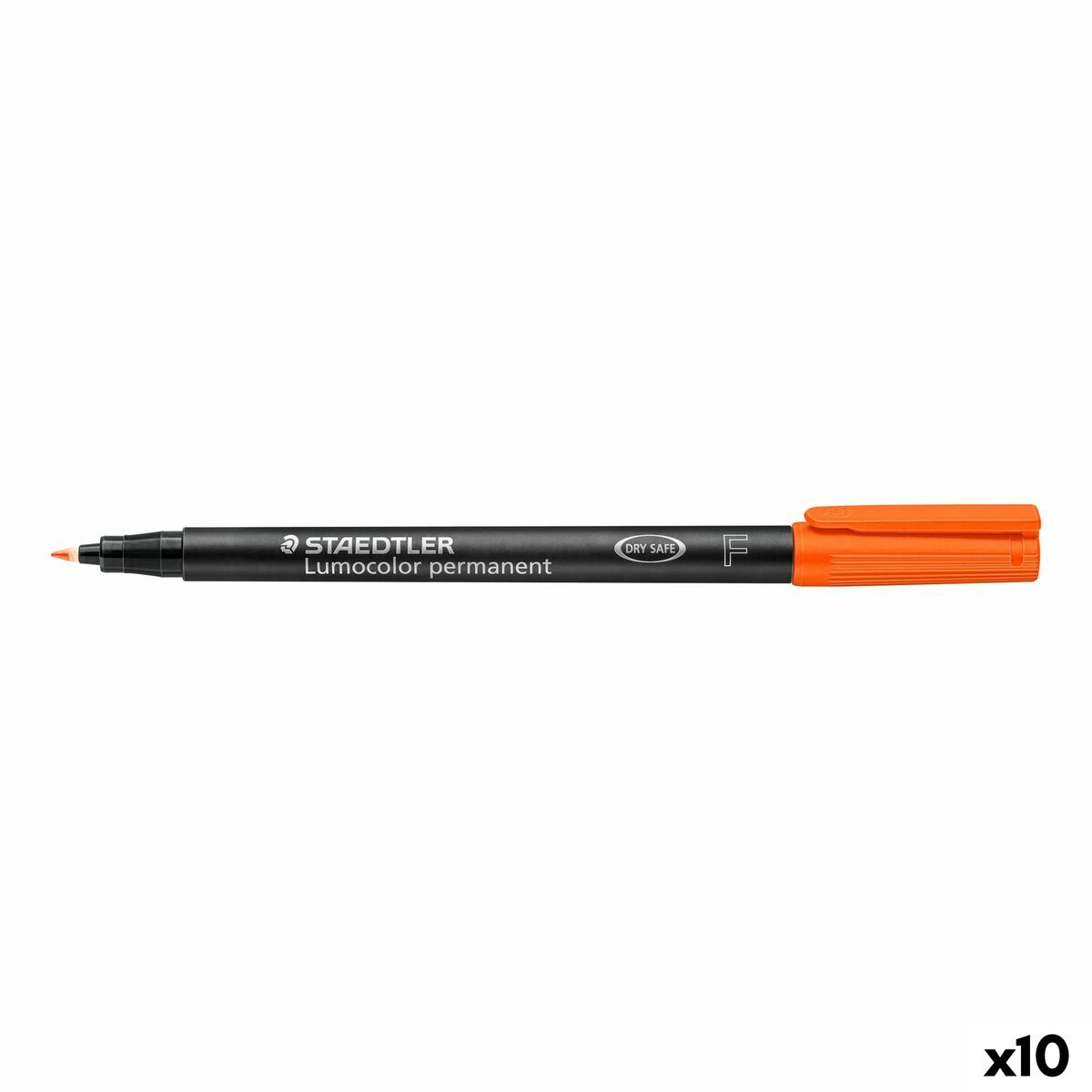 Marker permanent Staedtler 318-4 Portocaliu 0,6 mm 10 Piese (10 Unități) - Birou și papetărie, Pixuri, creioane și articole de scris
