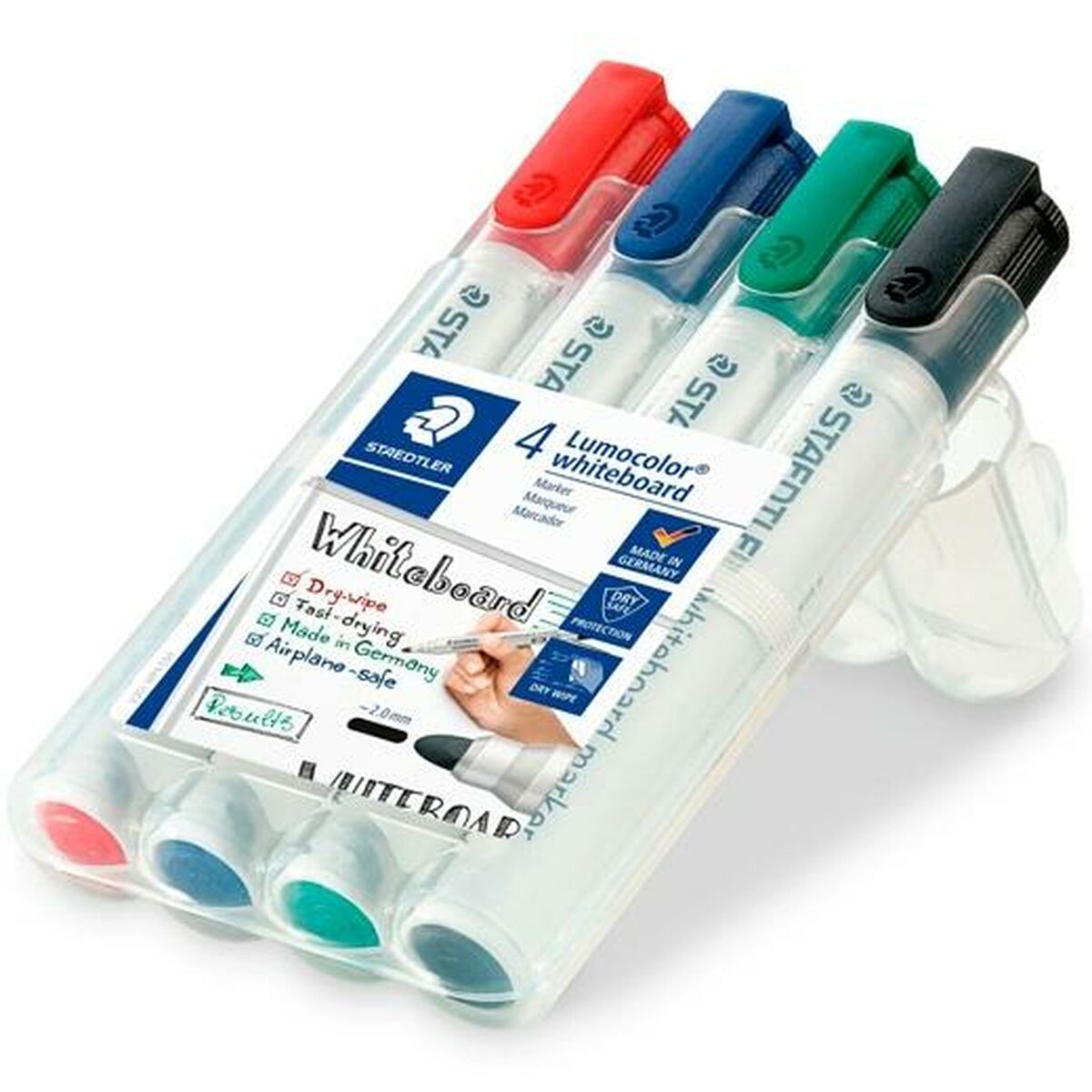 Set de Carioci Staedtler Lumocolor Tablă albă 4 Piese Multicolor (5 Unități) - Birou și papetărie, Pixuri, creioane și articole de scris