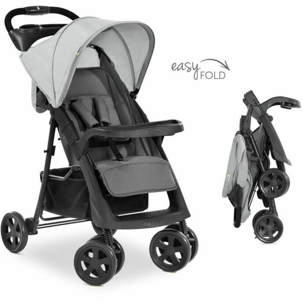 Cărucior de plimbat bebe Hauck Negru Gri - Bebelus, Cărucioare, scaune și accesorii