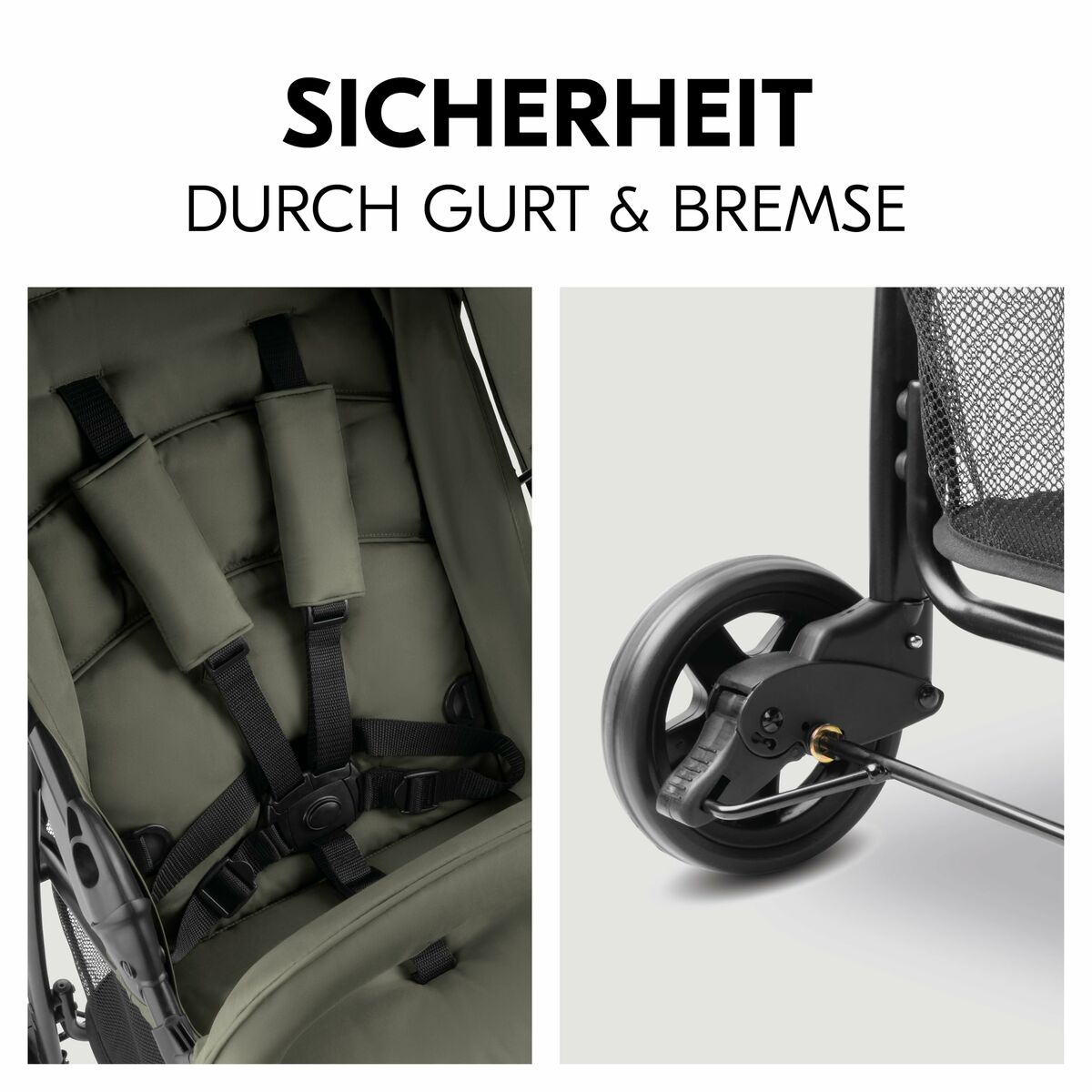 Cărucior de plimbat bebe Hauck Măslină - Bebelus, Cărucioare, scaune și accesorii