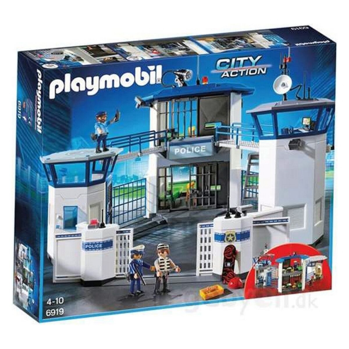 Playset City Action Police Station with Prison Playmobil 6919 - Jucarii si jocuri, Păpuși și figurine