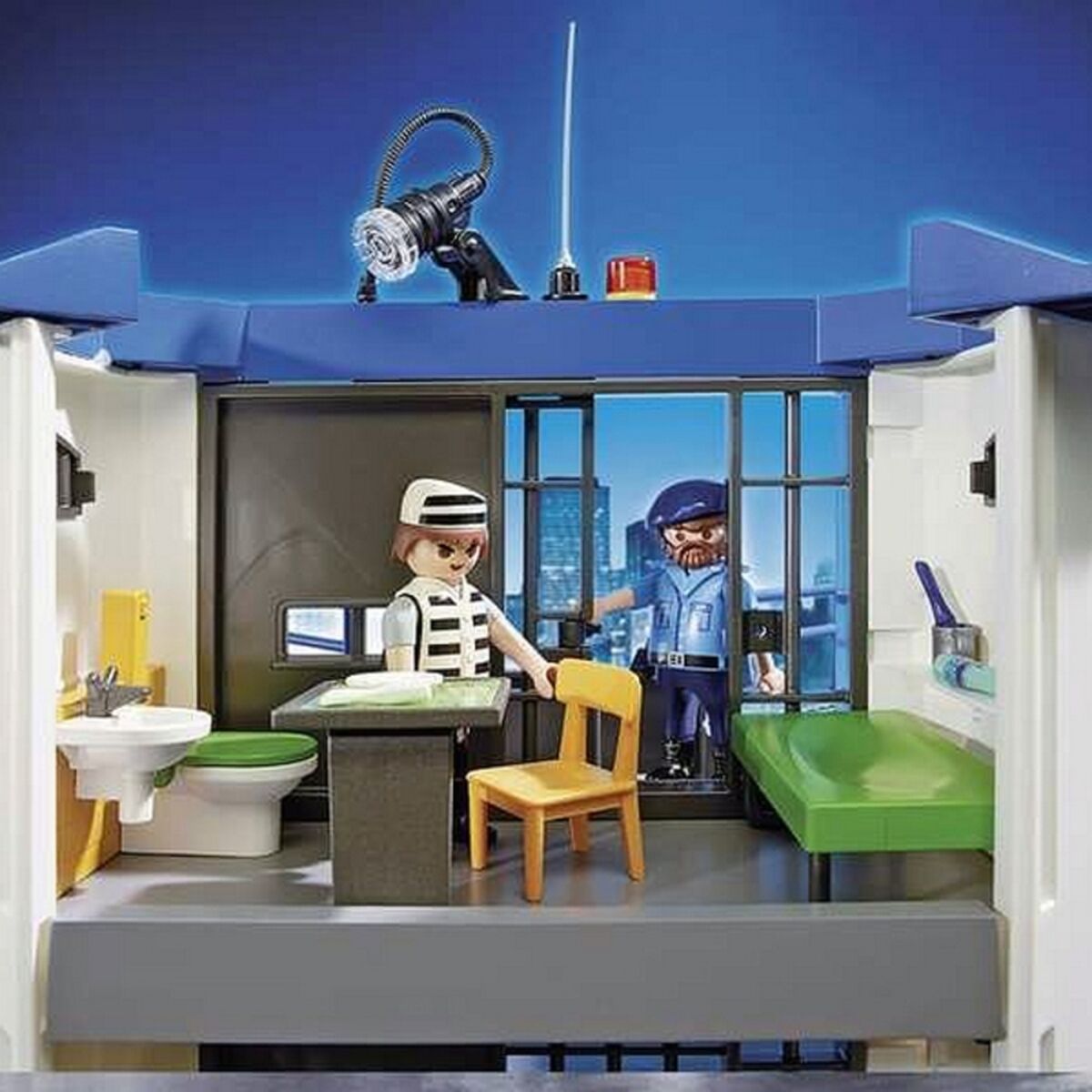 Playset City Action Police Station with Prison Playmobil 6919 - Jucarii si jocuri, Păpuși și figurine