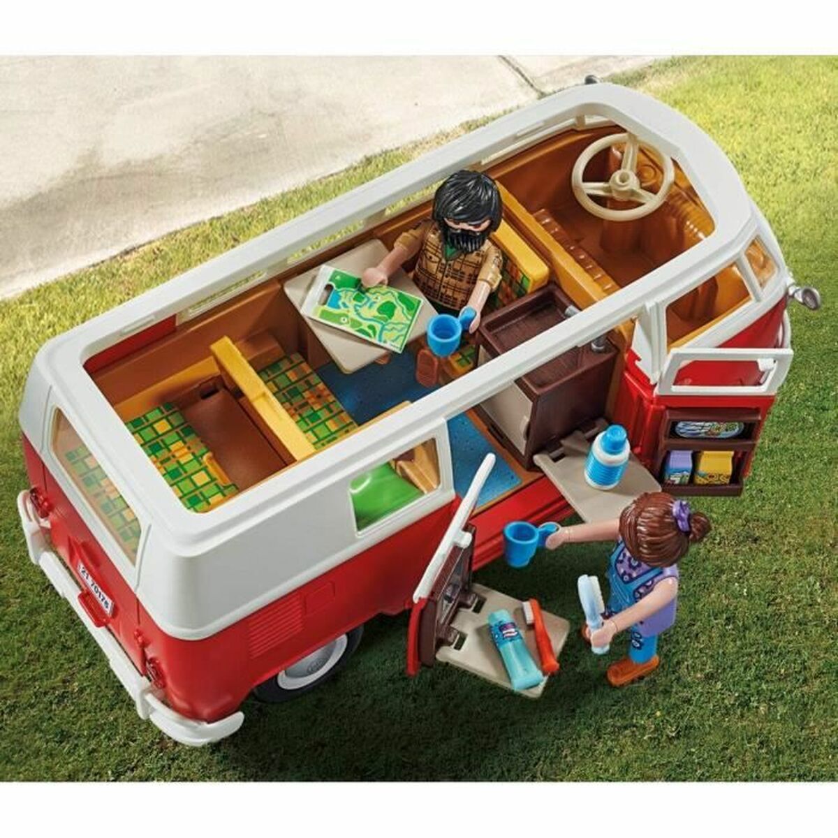 Set de Jucării cu Vehicule Playmobil 70176 Volkswagen T1 Bus Roșu - Jucarii si jocuri, Păpuși și figurine