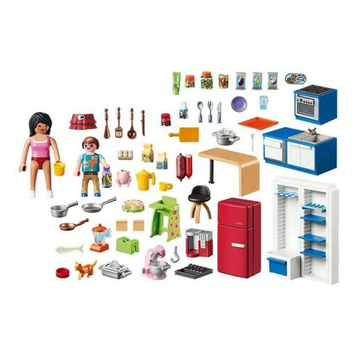 Playset Dollhouse Kitchen Playmobil 70206 (129 pcs) - Jucarii si jocuri, Păpuși și figurine