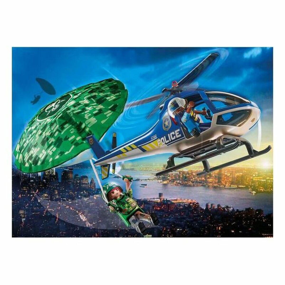 Playset City Action Police helicopter: Parachute Chase Playmobil 70569 (19 pcs) - Jucarii si jocuri, Păpuși și figurine