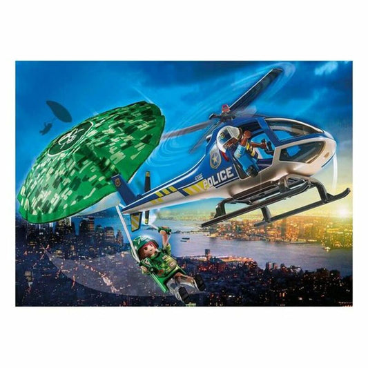 Playset City Action Police helicopter: Parachute Chase Playmobil 70569 19 pcs (19 pcs) - Jucarii si jocuri, Păpuși și figurine