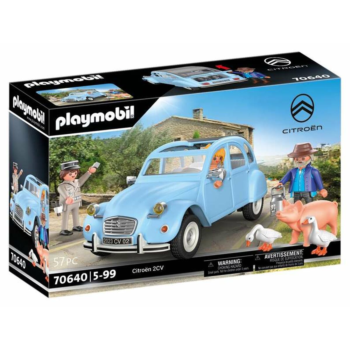 Set de Jucării cu Vehicule Playmobil Albastru Mașină 57 Piese - Jucarii si jocuri, Păpuși și figurine